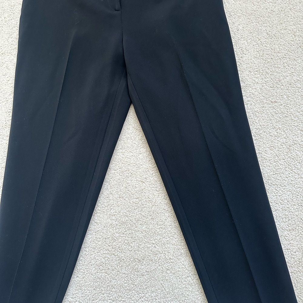 St. John Black Women's Cropped Dress Pants